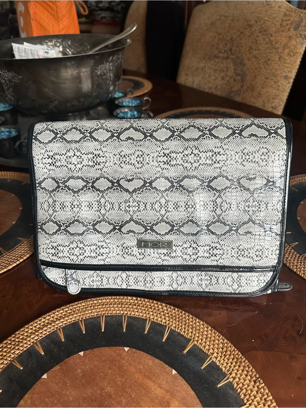 NOC Travel Toiletry Bag - Snake Print Organizer